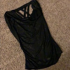 Small Black and Gold Top